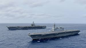 US Navy Carriers Carry On Drills In South China Sea While Chinese Ships Watched