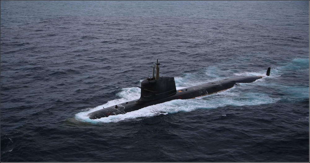 Scorpene class submarine Kalvari undertook it's first torpedo firing on 26 May 2017