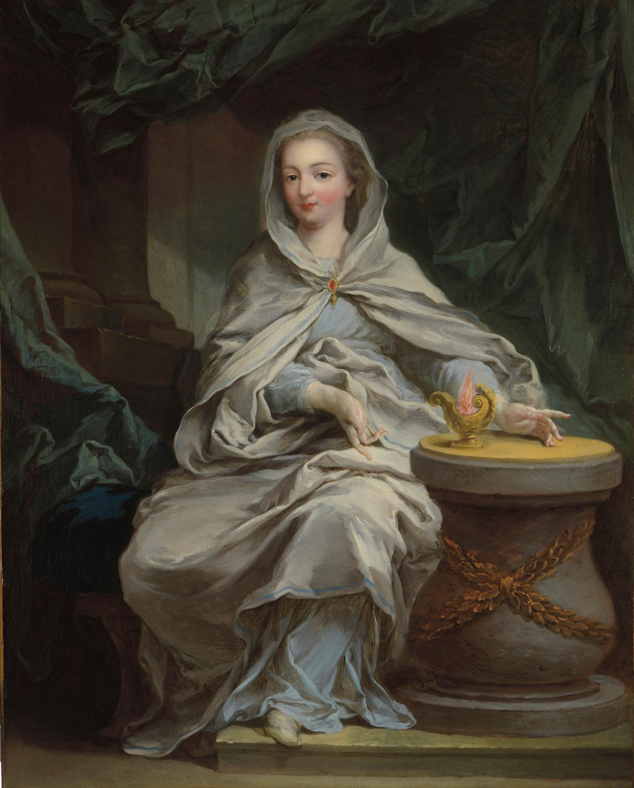 Charles Amédée Philippe Van Loo (1717-1795), Portrait de femme en vestale (Portrait of a Woman as a Vestal). Sold at Fine Arts Paris online. Courtesy Antoine Tarantino, Fine Arts Paris Charles Amédée Philippe Van Loo (1717-1795), Portrait de femme en vestale (Portrait of a Woman as a Vestal). Sold at Fine Arts Paris online. Courtesy Antoine Tarantino, Fine Arts Paris