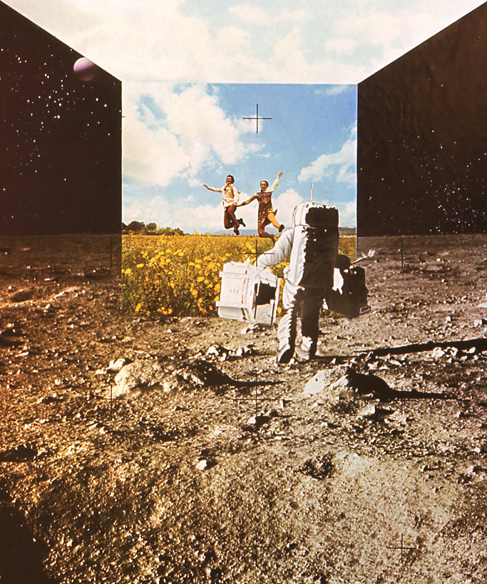 Superstudio, L’architettura interplanetaria, 1970–1971, Autostrada Terra-Luna. Photocollage. Archivio Toraldo di Francia, Filottrano Superstudio, L’architettura interplanetaria, 1970–1971, Autostrada Terra-Luna. Photocollage. Archivio Toraldo di Francia, Filottrano