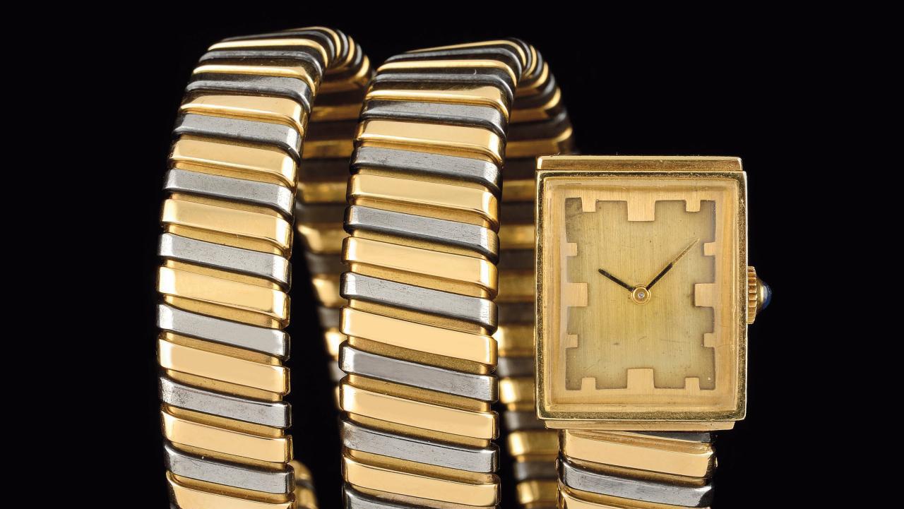 Bulgari, Serpenti tubogas watch, c. 1970, yellow gold 18k. © Karry
