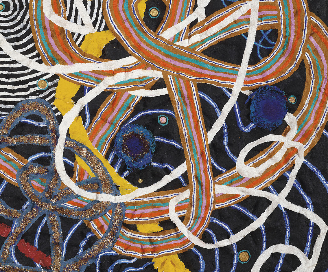 Nabil Nahas (b. 1949), Lebanon Twizzler, 2013, acrylic on canvas, 213.5 x 153 x 9 cm/84.05 x 60.23 x 3.54 in. Courtesy of Ramzi & Saeda Dalloul Art Foundation Nabil Nahas (b. 1949), Lebanon Twizzler, 2013, acrylic on canvas, 213.5 x 153 x 9 cm/84.05 x 60.23 x 3.54 in. Courtesy of Ramzi & Saeda Dalloul Art Foundation