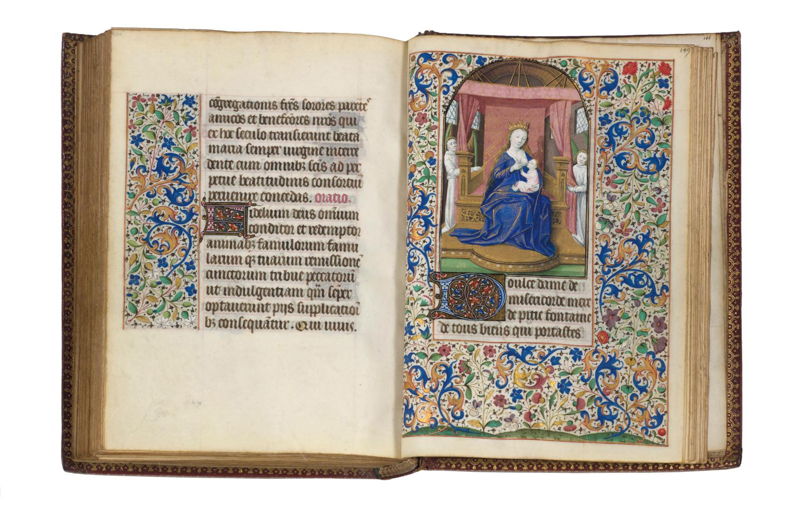 Book of Hours for Use in Paris in Latin and French, illuminated manuscript on parchment by the Coëtivy Master, 167 leaves, Paris, c. 1460, 13 x 19 cm /5.19 x 7.48 in. Estimate: €130,000/150,000