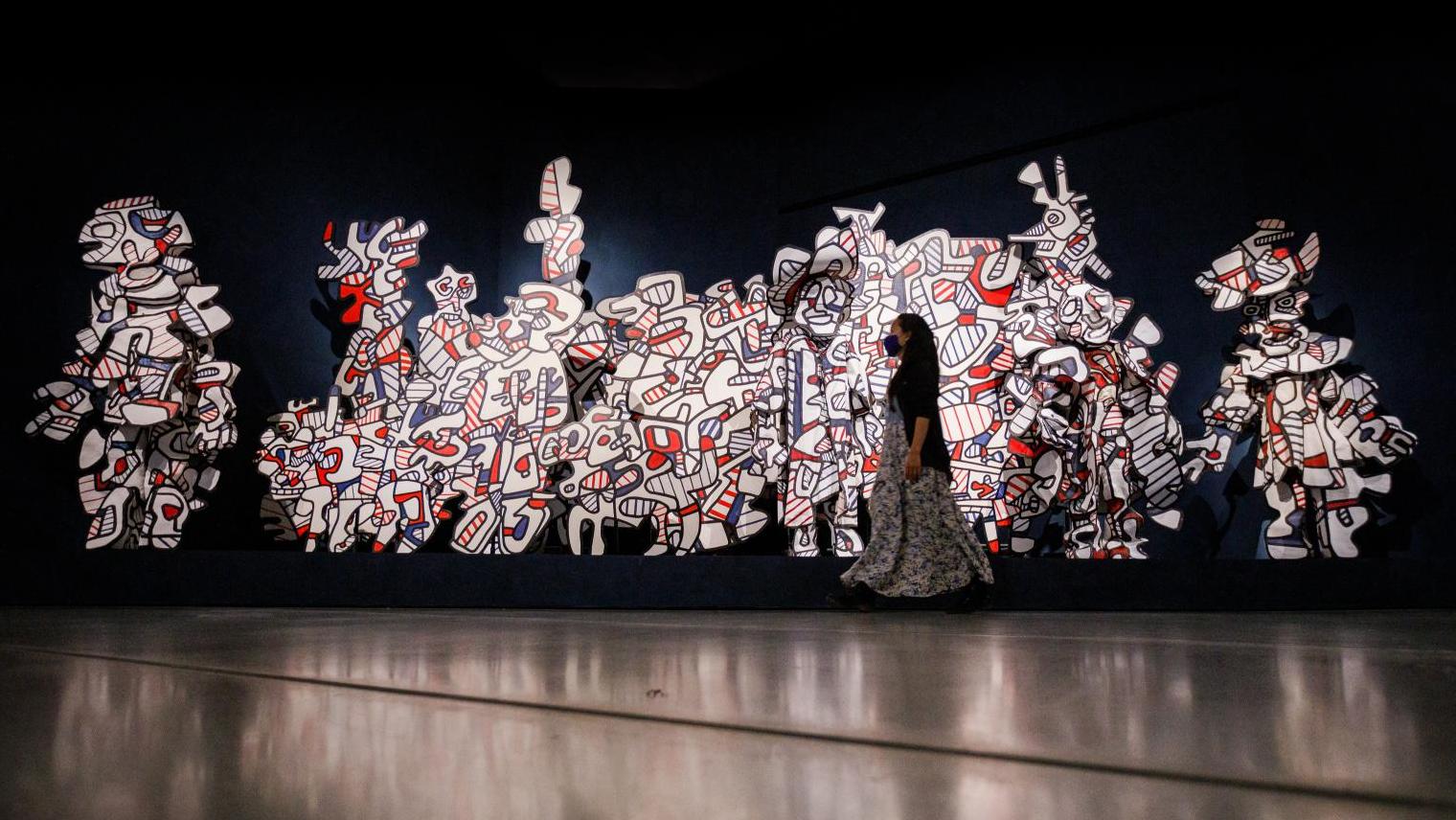 ”Jean Dubuffet: Brutal Beauty”, installation view at the Barbican Art Gallery, May 17–August 22, 2021 © Tristan Fewings / Getty Images ` ”Jean Dubuffet: Brutal Beauty”, installation view at the Barbican Art Gallery, May 17–August 22, 2021 © Tristan Fewings / Getty Images `