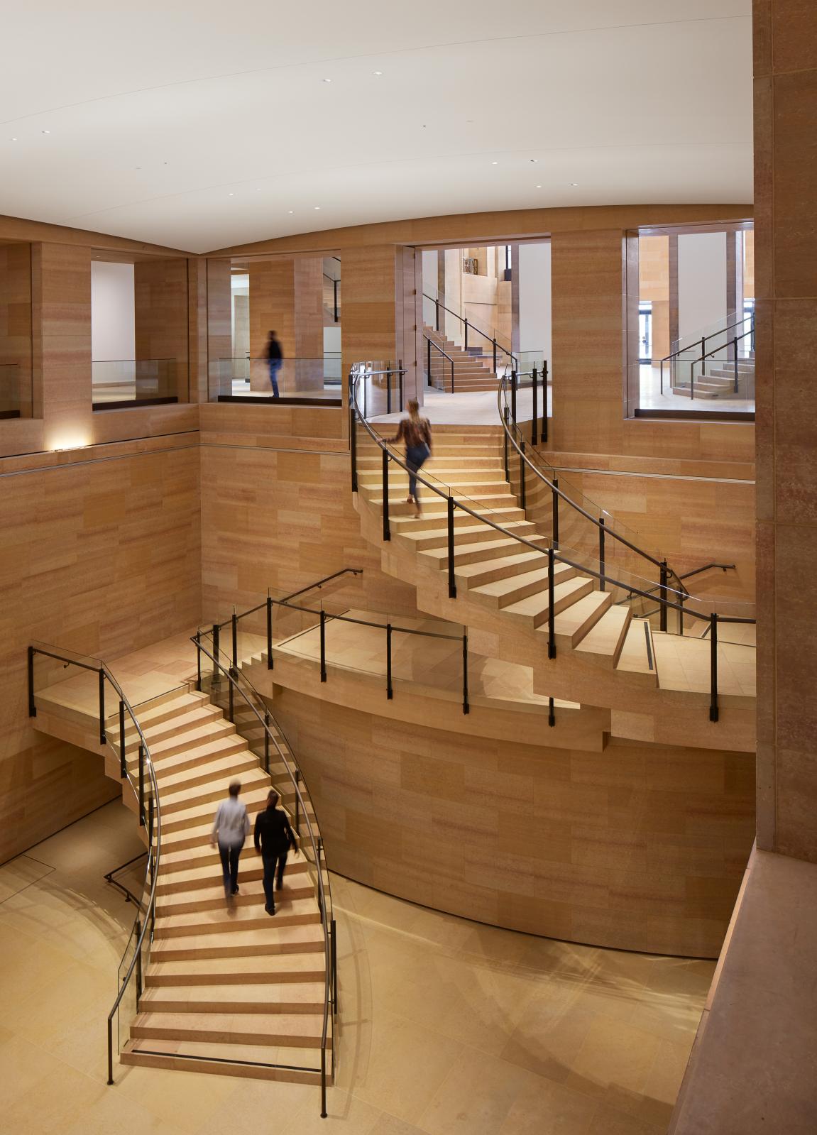 View from level one, looking west down into the Williams Forum. Steve Hall © Hall + Merrick Photographers, courtesy Philadelphia Museum of Art 202