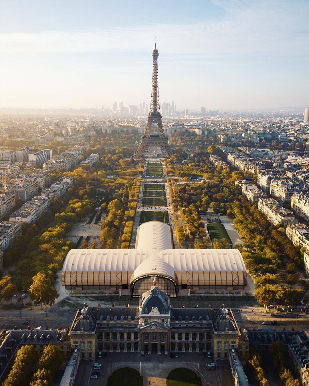 The Grand Palais Ephémère (Temporary Grand Palais) © Wilmotte & Associés