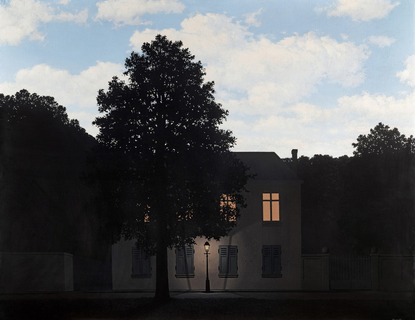In March, Magritte made headlines with a 1961 painting from his "Empire of Lights" series, which sold for $79.8 M. © Sotheby's In March, Magritte made headlines with a 1961 painting from his "Empire of Lights" series, which sold for $79.8 M. © Sotheby's