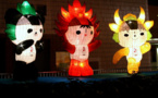 China faces shortage of goods depicting the Olympic mascot