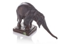 A Rembrandt Bugatti Captivated by the Elephant