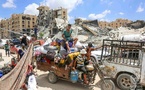 Israeli military report approximately 400,000 people leaving Gaza