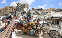 Israeli military report approximately 400,000 people leaving Gaza
